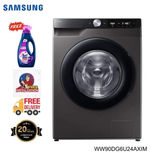 SAMSUNG 9 Kg Washing Machine With AI Control Eco Bubble WiFi WW90DG6U24AXIM