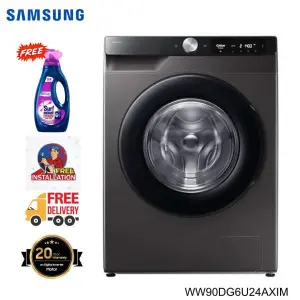 SAMSUNG 9 Kg Washing Machine With AI Control Eco Bubble WiFi WW90DG6U24AXIM