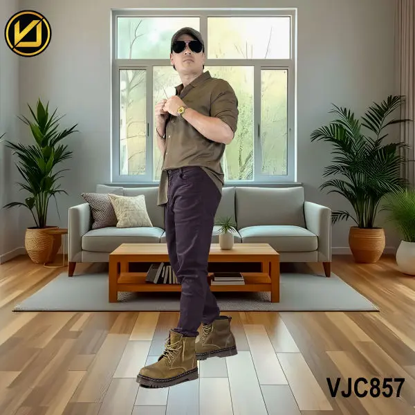 VIRJEANS (VJC857) Stretchable Cotton Jeans Pant For Men-Coffee - Image 4