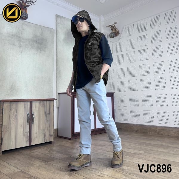 VIRJEANS (VJC896) Half Dawn Ultra Light Jacket For Men- Black - Image 5