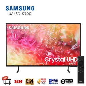 SAMSUNG 43 inch Smart 4K Ultra HD TV UA43DU7700