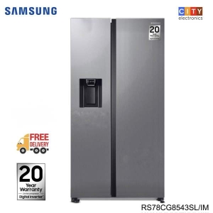 SAMSUNG RS78CC8543SL/IM - 633 Litres Digital Inverter Side by Side Refrigerator with SpaceMax™ Technology