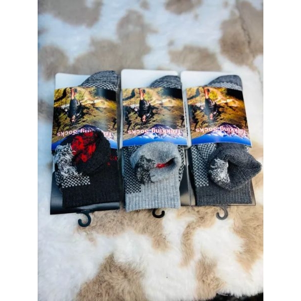 Outiast Originals Coolmax Trekking Socks For Winter | Cotton Comforatble And Warm Long Stretchable Socks 1 Pair - Image 3