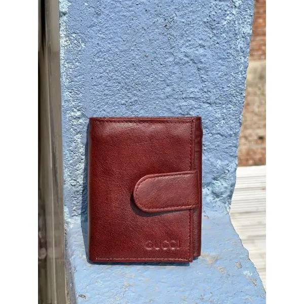 Brown Leather Casual TriFold Wallet For Men |Solid Casual Wallet With 6 Card Holder Compartment - Image 3