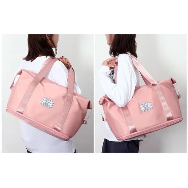 High-Capacity Double-Layer Wet Separation Travelling Bag,Gpmsign Travel Bag,Foldable Expansion Travel Duffel Bag,Travel Lightweight - Image 5
