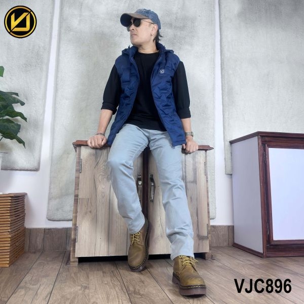 VIRJEANS (VJC896) Half Dawn Ultra Light Jacket For Men- Blue - Image 5