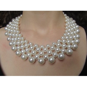 Beaded Pearl Necklace