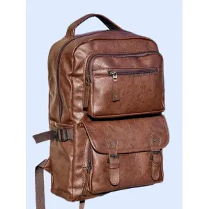 Best Leather Bag For Unisex| Backpack Genuine PU Fabrics For College And Office Purposes