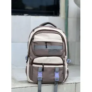 Portable Students School Bags Large Capacity Multi Pockets Girls Shoulder Bags Cartoon Nylon Large Handbag Student