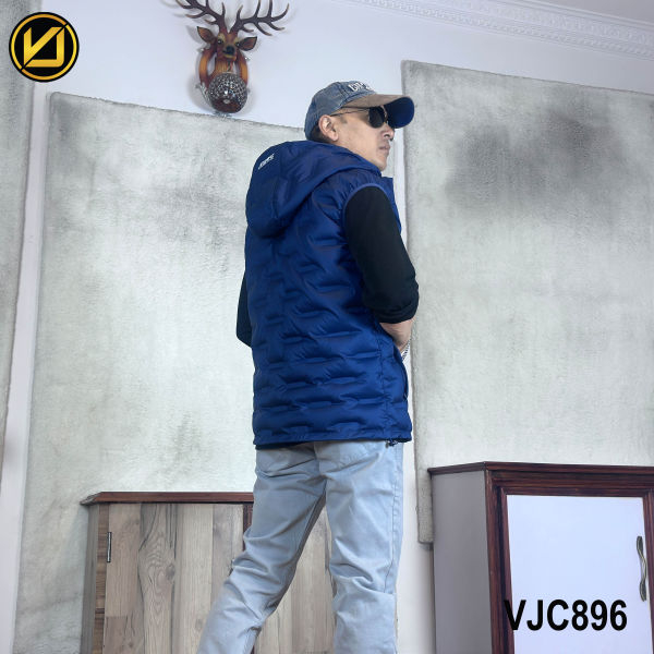 VIRJEANS (VJC896) Half Dawn Ultra Light Jacket For Men- Blue - Image 3