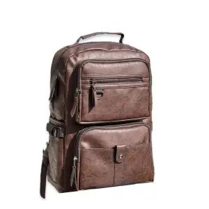 Premium PU Leather Backpack |Best Bag For College And Office Purposes For Men/Suitable To Carry Laptop And Easy For Traveling And Treks
