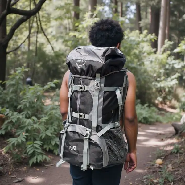 70+5L Lightweight Water Resistant Hiking Backpack Outdoor Sport Daypack Travel Bag for Climbing Camping Touring Trekking Bag With Rain - Image 3