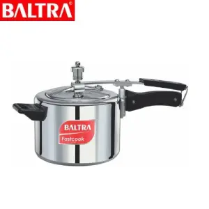 BALTRA Pressure Cooker | Fastcook 14 Ltr | Automatic safety valve | Aluminium pressure cooker | New improved vent weight | Long lasting sealing ring/gasket | 7 Year Warranty