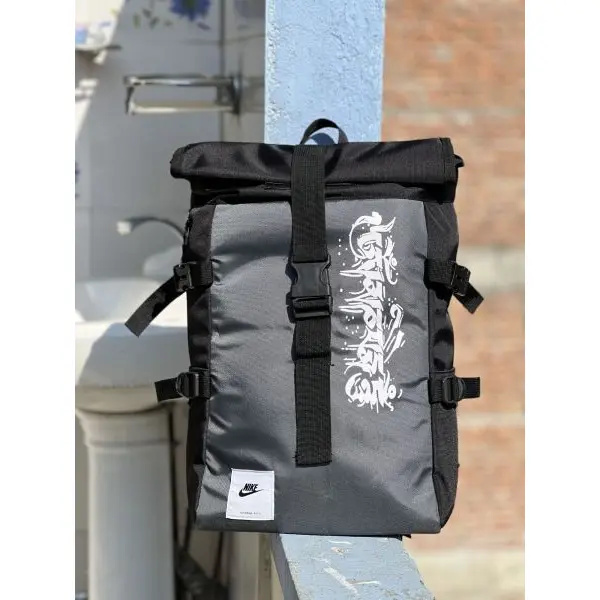Black Roll Ghost Bagpack With Large Space For Travel/Office Purpose - Image 5