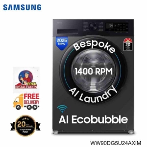 SAMSUNG WW90DG5U24AXIM 9 Kg Washing Machine With AI Eco Bubble WiFi Embedded & Smart Thing Connectivity