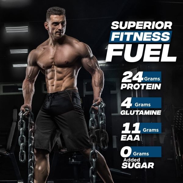 Bigmuscles Essential Whey Protein Powder 1Kg Dutch Chocolate 24g Protein 20 Servings - Image 3