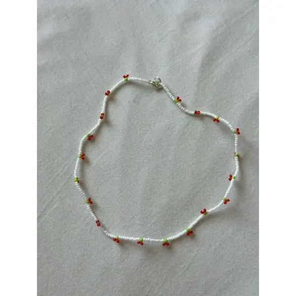 Cherry Pop Beaded Necklace - Image 4
