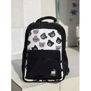 Cute Bear School Backpack for Girls & Boys – Stylish, Lightweight & Durable Bag for School, College & Travel