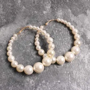 Pearl Hoop Earring