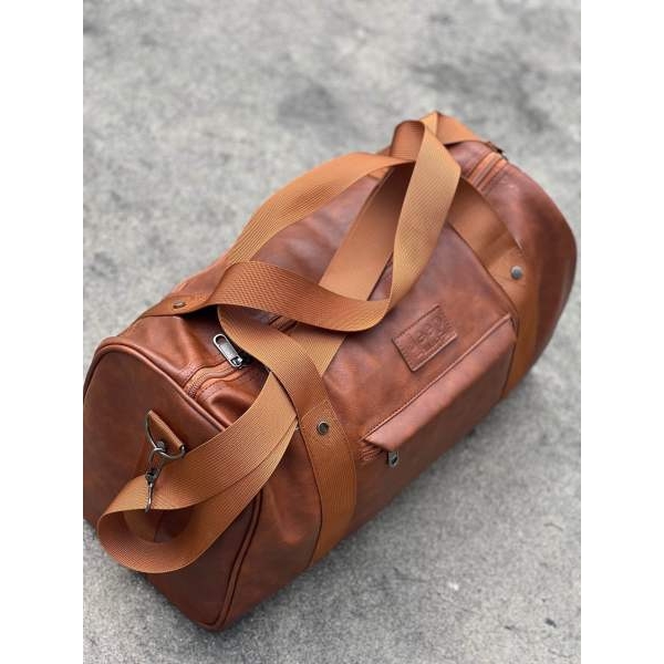 Bag For Gym And Sport For Mens|Pu Leather Side-bag For Traveling |Perfect Duffle Bag For Fitness - Image 2