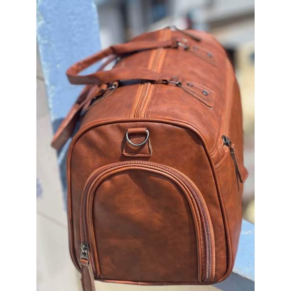 Super Stylish Duffel Bag For Traveling|Pu Leather Side-bag For Men |Perfect For A Weekend Getaway Or Hitting The Gym - Image 4