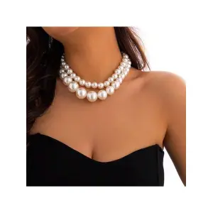 Two Layer Pearl Choker