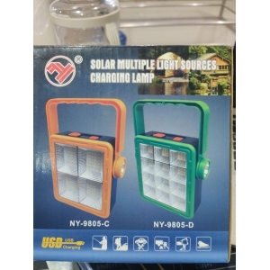 JD-925 Torch + Solar Rechargeable Portable Lamp