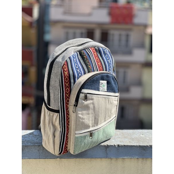 Hemp MultiPurpose Comfortable Unisex Backpack For Casual Travelling and College - Image 2