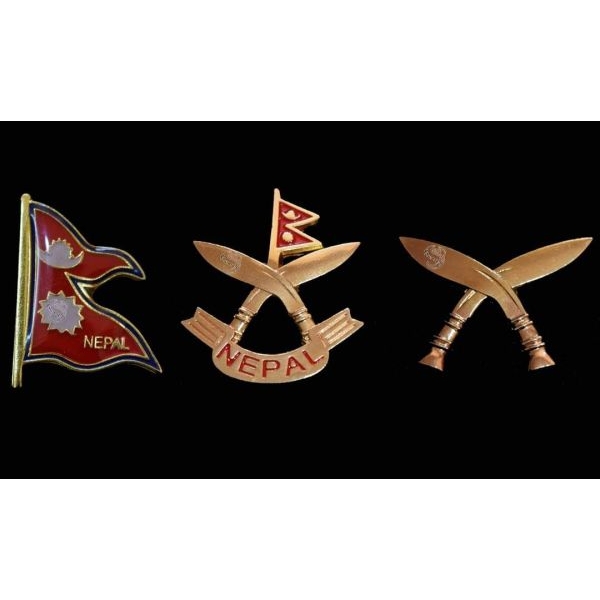 Nepali Flags Khukuri Cross With Multiple choice Use Badges - Image 5
