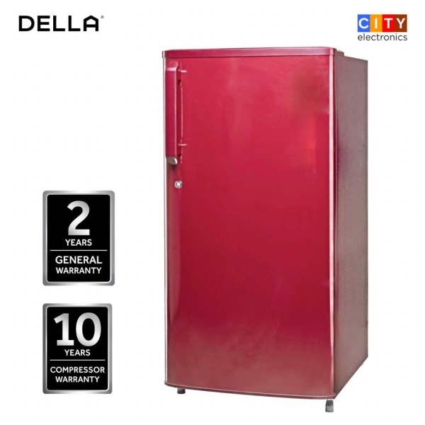 Della 180 Litres Direct Cooling Single Door Refrigerator Red - Image 2