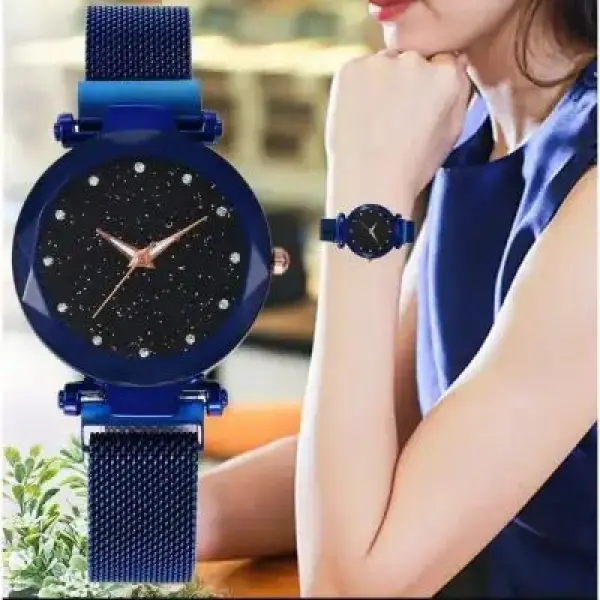 Magnetic Starry Sky Clock Fashion Diamond Quartz Wrist Watch For Women - Fashion Casual Watch For Women - Image 4
