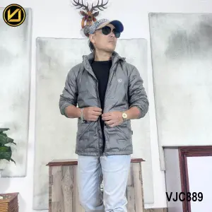 VIRJEANS (VJC889) Dawn Ultra Light Jacket For Men- Grey