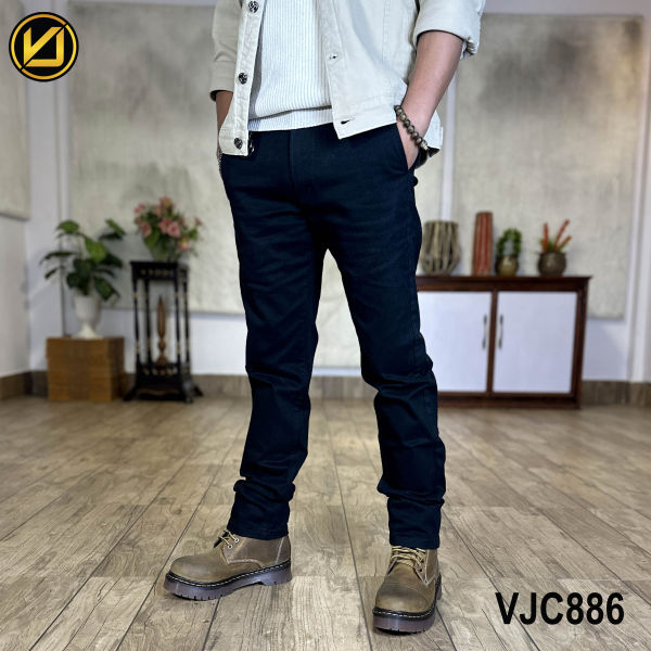 VIRJEANS (VJC886) Stretchable Cotton Pant For Men-Back - Image 4
