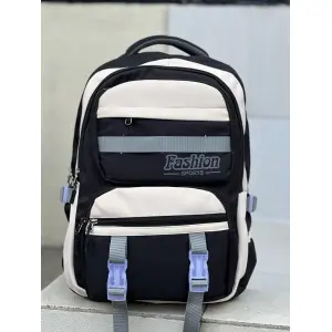 Trendy Nylon Backpack for Women – Large Capacity Shoulder Bag for School, College & Office