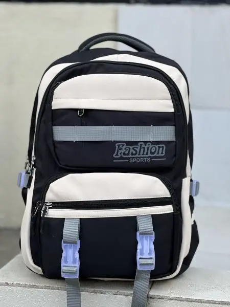 Trendy Nylon Backpack for Women – Large Capacity Shoulder Bag for School, College & Office