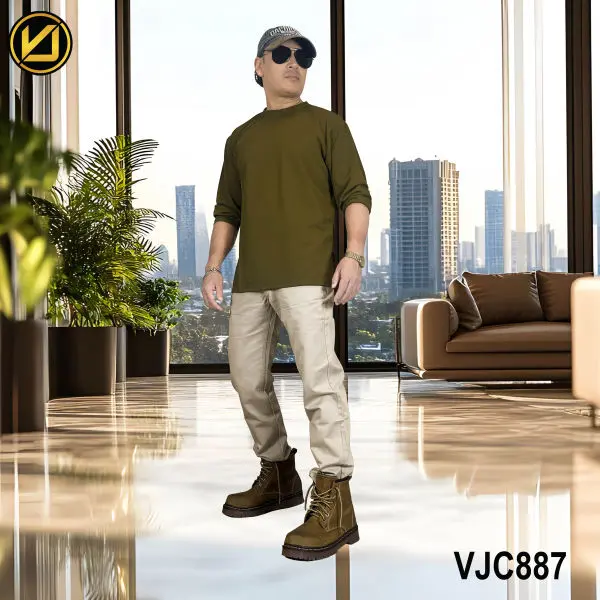 VIRJEANS (VJC887) Cotton Pant For Men-Cream - Image 5