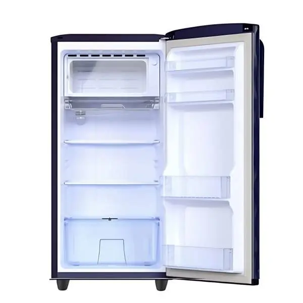 DELLA 180 Litres Single Door Refrigerator With Stylish Design Grey - Image 3