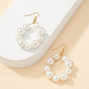 Pearl Hoop Earring