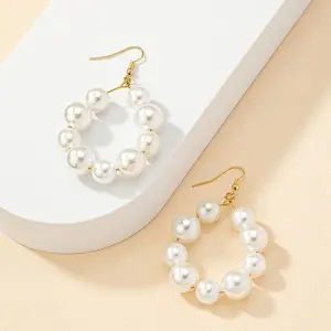 Pearl Hoop Earring