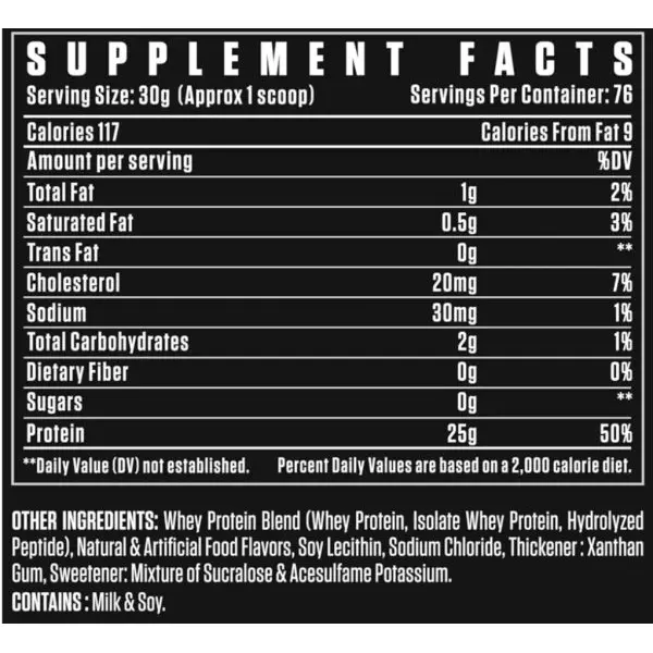 Dexter Jackson Signature Series Black Series Whey Protein Isolate & Hydrolyzed | Chocolate Splash Flavor | 76 Servings, 5 Lbs - Image 3
