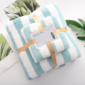 2 Piece Bath & Face Towel Set Home Textile Coral Velvet Absorbent Bath Towels For Adults Large Soft Comfortable Towel- Gift Package