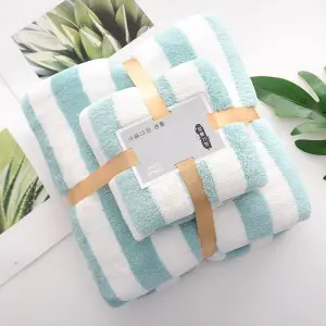 2 Piece Bath & Face Towel Set Home Textile Coral Velvet Absorbent Bath Towels For Adults Large Soft Comfortable Towel- Gift Package