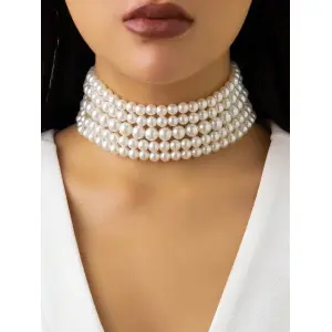 Five Layer Pearl Choker