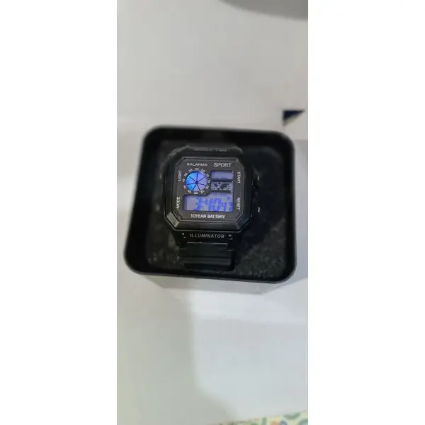 Military Sporty LED Digital Watch for Men - BlackWater proof - Image 2