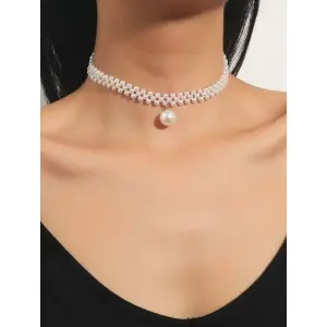 Pearl Beaded Choker