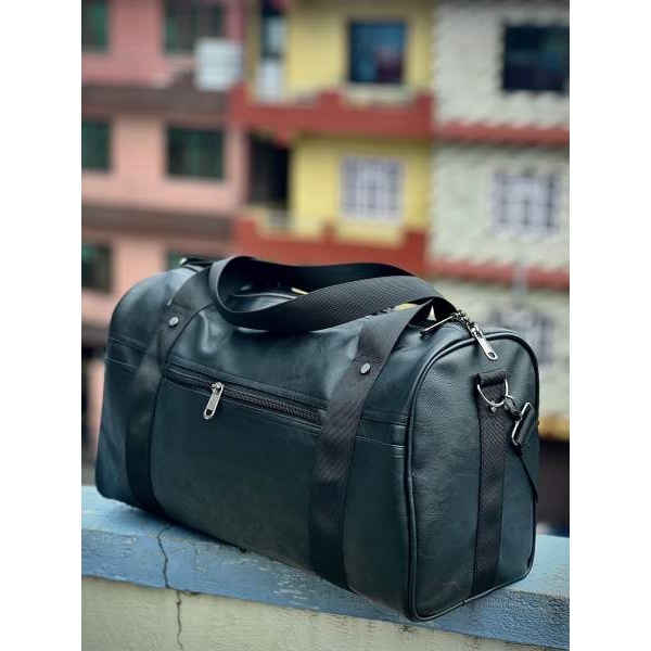 Bag For Gym And Sport For Mens|Pu Leather Side-bag For Traveling |Perfect Duffle Bag For Fitness - Image 5