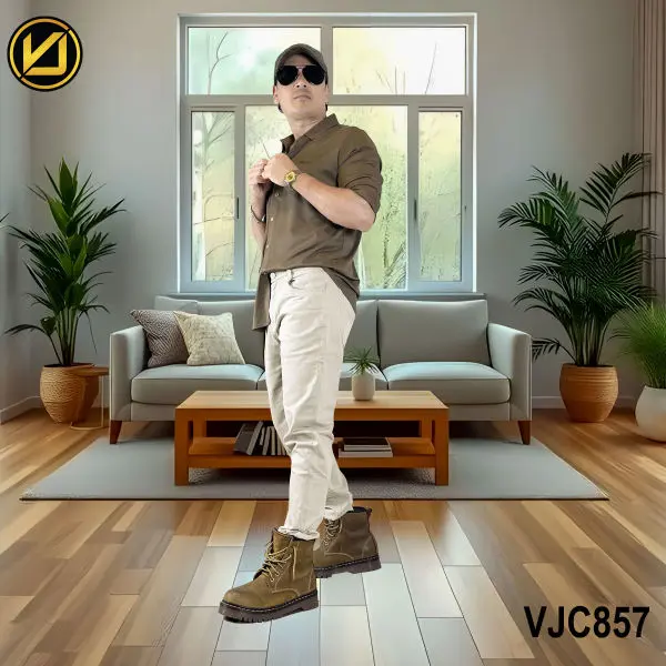 VIRJEANS (VJC857) Stretchable Cotton Jeans Pant For Men-Cream - Image 2