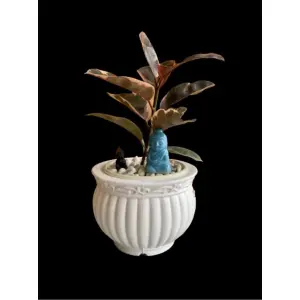 Kanha Matki 8 Inch Flower Pot For Indoor Outdoor Garden
