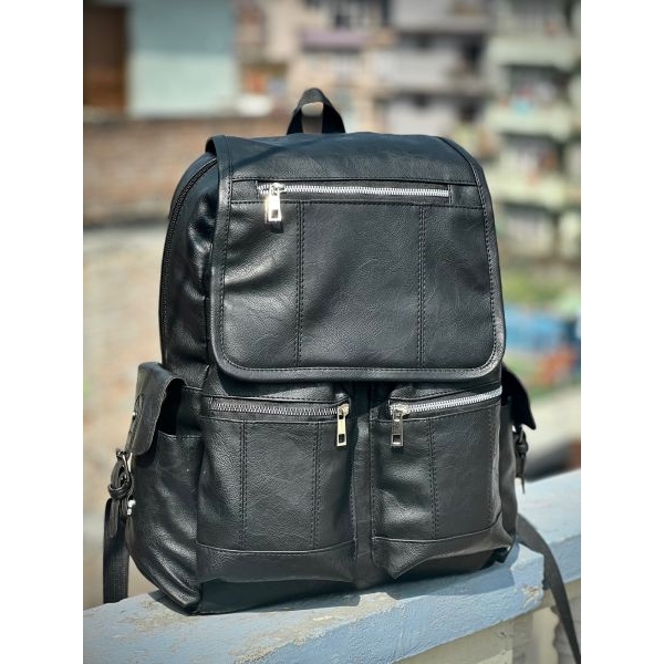 Perfect Casual PU Leather Backpack for Men | Student Backpack | Travel Bags for Men | - Image 5