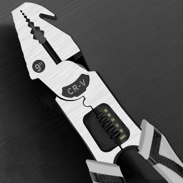 Multifunction Combination Plier, 5 In 1 9 Inch Professional Wire Crimping Hand Tools For Cable Crafting Electrical Wire Work - Image 4